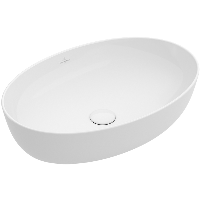 Villeroy&Boch Artis Раковина 61х41 см, без отв., овальная, без перелива, с антигрязевым покрытием CeramicPlus, цвет: белый