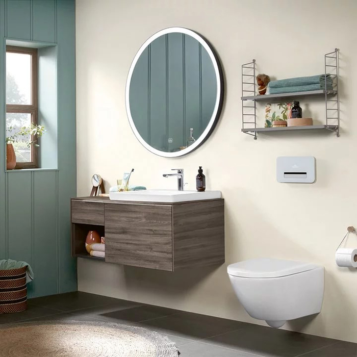 Villeroy&Boch Subway 3.0 Раковина 60х47х16.5см., 1 отв., подвесная, с антигрязевым покрытием CeramicPlus, с переливом, цвет: альпийский белый