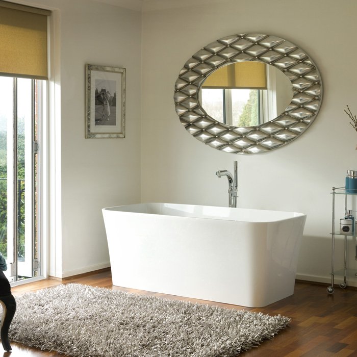 Victoria + Albert  Edge Ванна 150х80х60см., quarrycast, цвет: белый