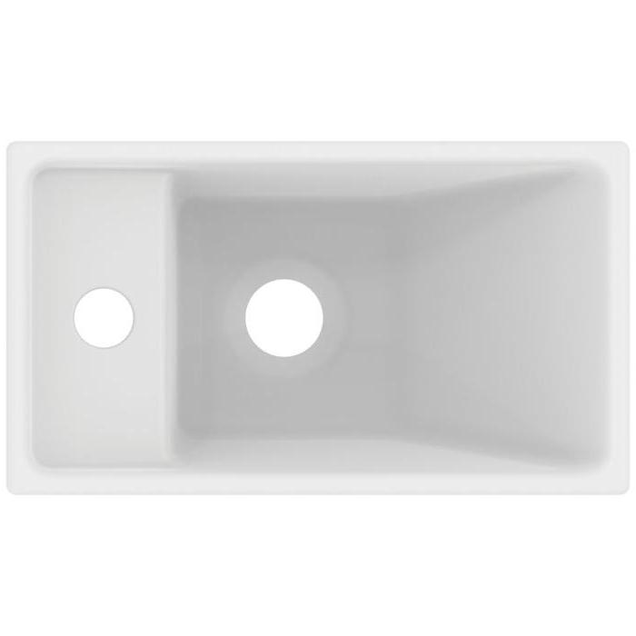 Ideal Standard i.life S Раковина 37x21xh12см, подвесная, с 1 отверстием, Sx, без перелива, цвет: белый матовый