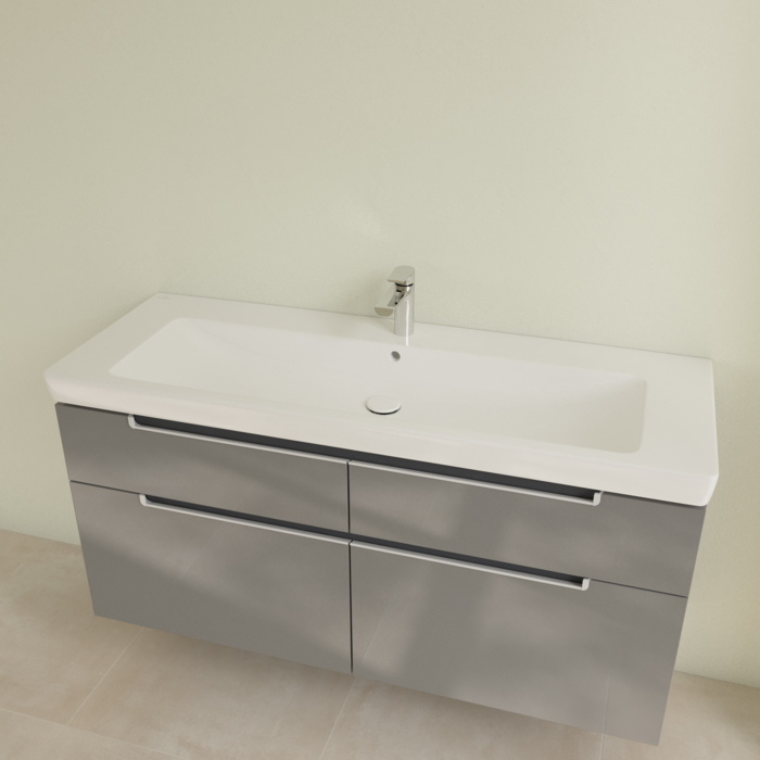 Villeroy&Boch Subway 2.0 Раковина 130х47 см, 1 отв., с переливом, цвет: белый