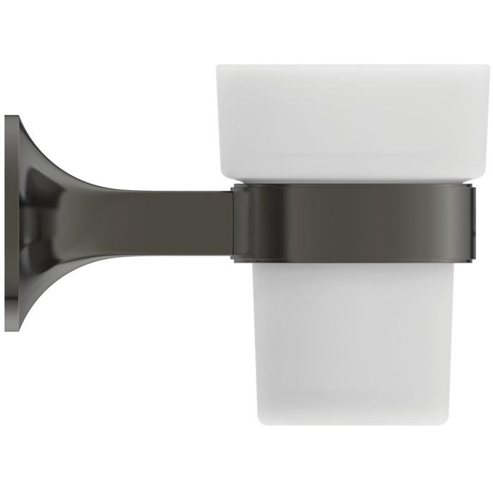 Ideal Standard La Dolce Vita Стакан, подвесной, цвет: PVD Magnetic Grey/матовое стекло