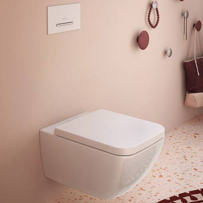 Villeroy&Boch Venticello Унитаз подвесной 37.5x56 см, безободковый, с антигрязевым покрытием CeramicPlus, цвет: белый