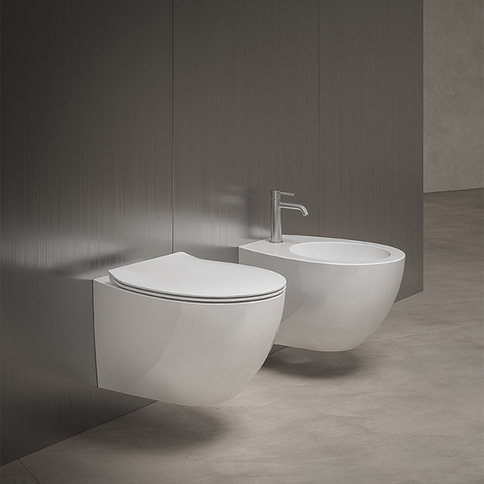 Hatria Planeta Унитаз подвесной 53x35см., безободковый, слив Vortex, цвет: белый