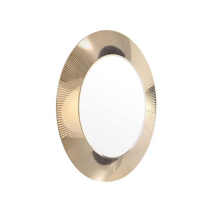 Laufen Kartell Зеркало круглое d=78см, настенное, без подсветки, цвет: золотой