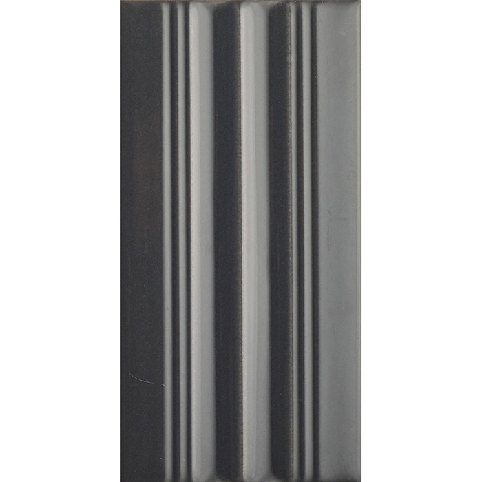 41zero42 Wigwag Керамическая плитка 7.5х15см., настенная, цвет: Black