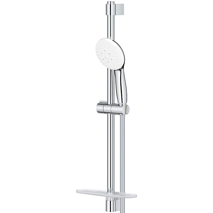 Grohe Tempesta 110 Душевой гарнитур: душевая штанга 60см, шланг для душа 175см и полочка, цвет: хром