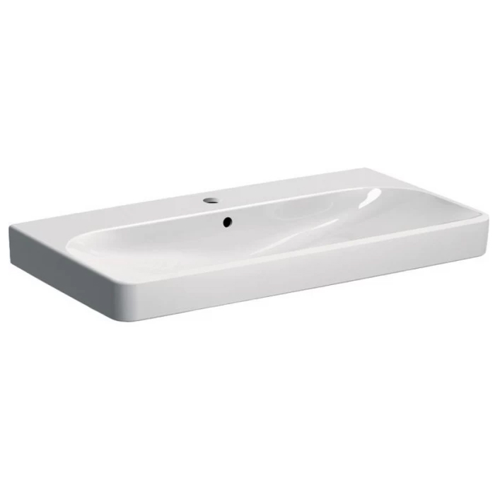 Geberit Smyle Square Тумба с раковиной 90х61.7см., подвесная, с 2мя выдв. ящиками, цвет: пекан