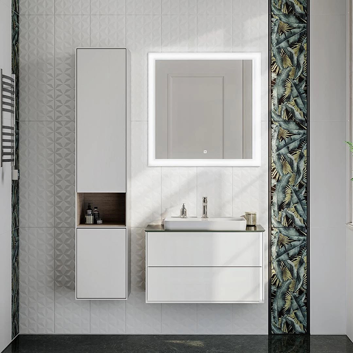 Kerama Marazzi Plaza Modern Пенал 170см., подвесной, цвет: белый