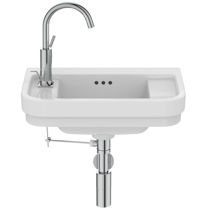Ideal Standard Calla Раковина 50x32xh18см, подвесная, с 1 отверстием, Sx, с крепежом, цвет: белый глянец