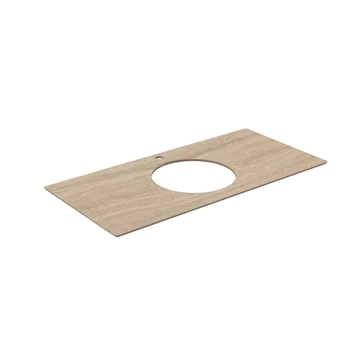 Kerama Marazzi Столешница 100см., из керамогранита, для накладных раковин Риальто, 1 отв., цвет: бежевый натуральный