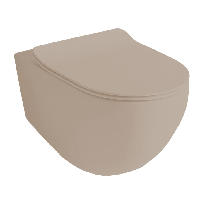 Artceram File 2.0 Унитаз 36x52см., подвесной, безободковый, турбо смыв the.reel, saniglaze, цвет: matera
