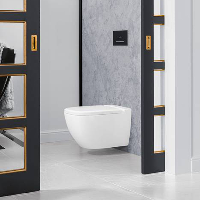 Villeroy&Boch Antheus, Унитаз подвесной, 37.5x56см, с переливом, с антигрязевым покрытием CeramicPlus, цвет: белый