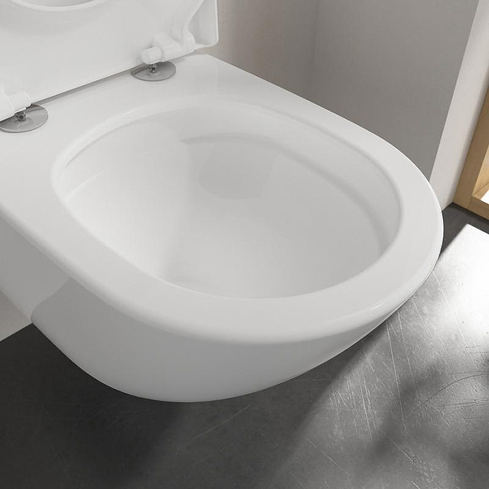 Villeroy&Boch Subway 3 Унитаз 37х56х36см., подвесной, безободковый, SoftClosing, цвет: альпийский белый