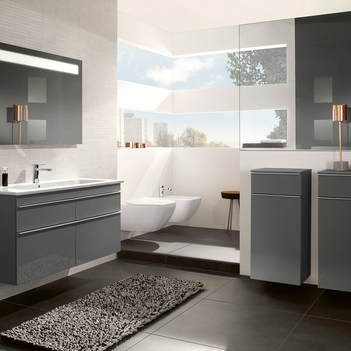 Villeroy&Boch Venticello Биде подвесное 37.5х56х28.5см., 1 отв., с донным клапаном, цвет альпийский белый