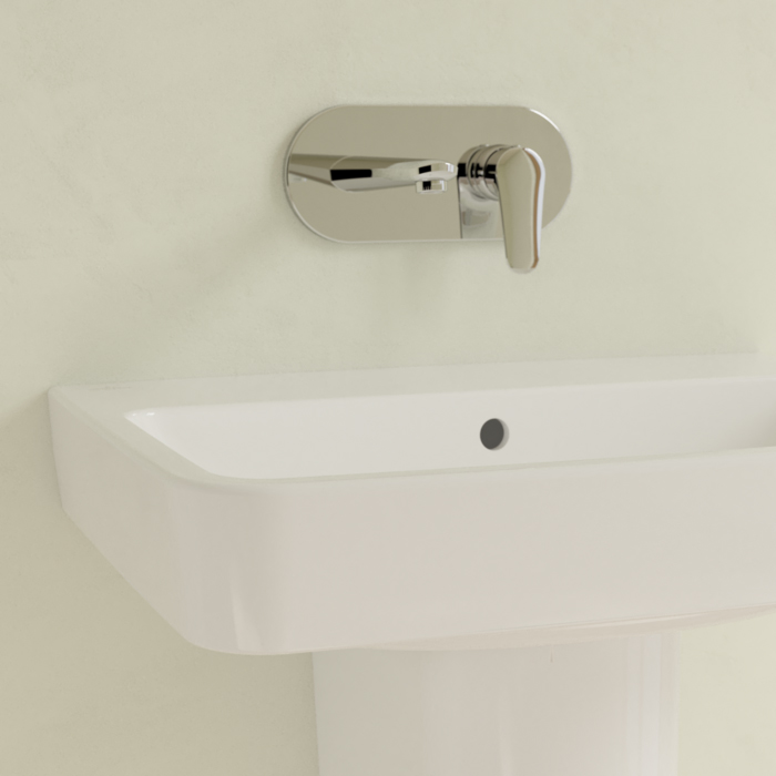 Villeroy&Boch O.novo раковина 65x46x17.5см., без отв., подвесная, с переливом, цвет: альпийский белый
