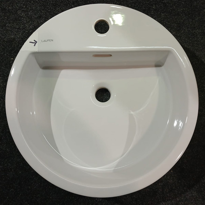 Laufen Living City Раковина 46х46х14см., 1 отв., с дефектом, цвет: белый