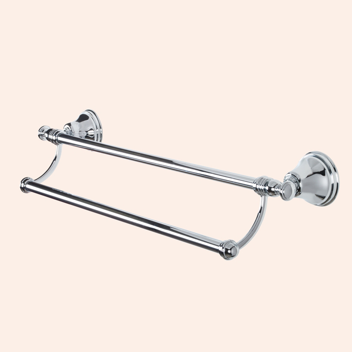 TW Harmony 012, полотенцедержатель двойной 58см, подвесной монтаж, цвет: хром