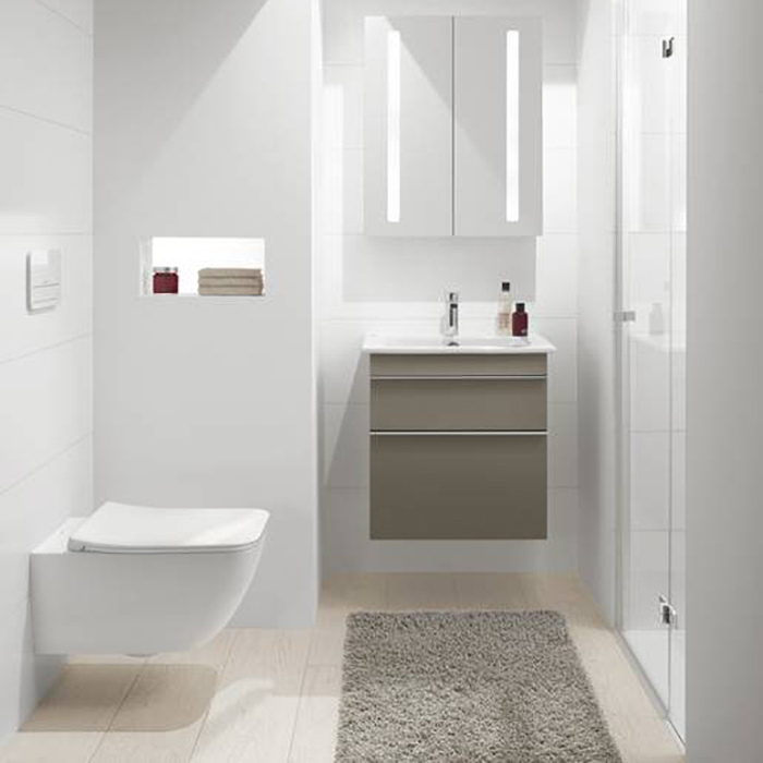 Villeroy&Boch Venticello Раковина 60х50 см, 1 отв., с переливом, с антигрязевым покрытием CeramicPlus, цвет: белый