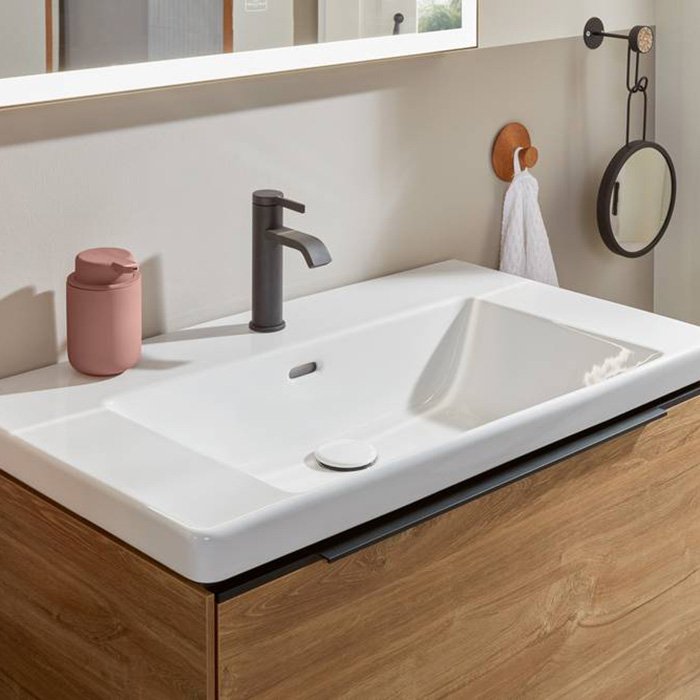 Villeroy&Boch Subway 3.0 Раковина 80х47х16.5см., 1 отв., подвесная, с антигрязевым покрытием CeramicPlus, с переливом, цвет: альпийский белый