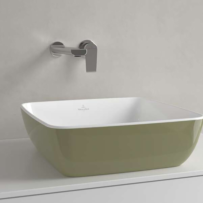 Villeroy&Boch Artis Раковина 41x41x13см., накладная, цвет: Sage Green
