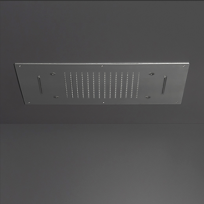 CEA Design FREE IDEAS Верхний душ 70х40см, встраиваемый, 3 режима, Rain jet, Mist jet, Waterfall jet, цвет: нержавеющая сталь
