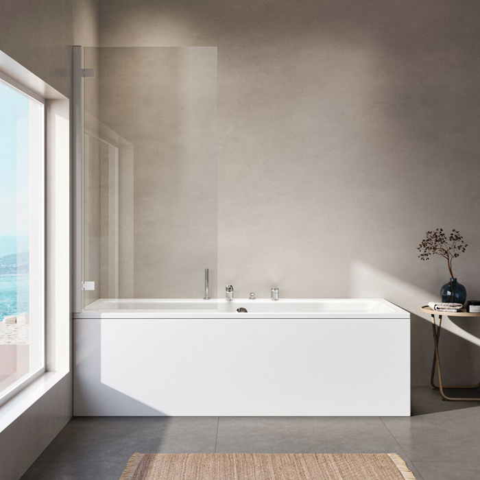 Ideal Standard La Dolce Vita Смеситель для ванны, на 4 отв., с ручным душем, шланго для душа 175см., цвет: хром