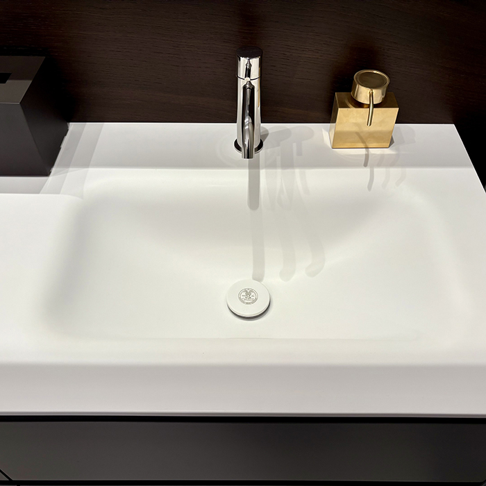 Oasis Eden Комплект мебели 178x53см, 2 раковины, топ, зеркало, цвет: Opaco Grigio Medi