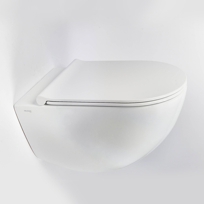 Galassia Dream Унитаз подвесной 56x36см., безободковый RIM, цвет: белый матовый