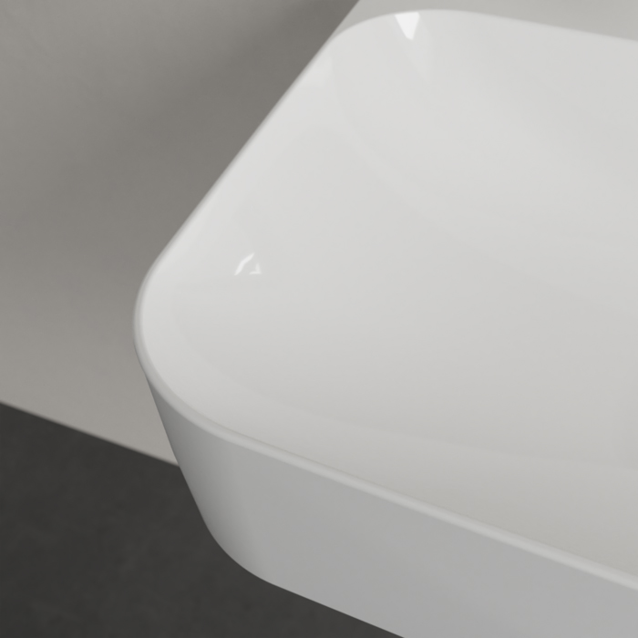 Villeroy&Boch Finion Раковина 60х47 см, 1 отв., с переливом, с антигрязевым покрытием CeramicPlus, цвет: белый