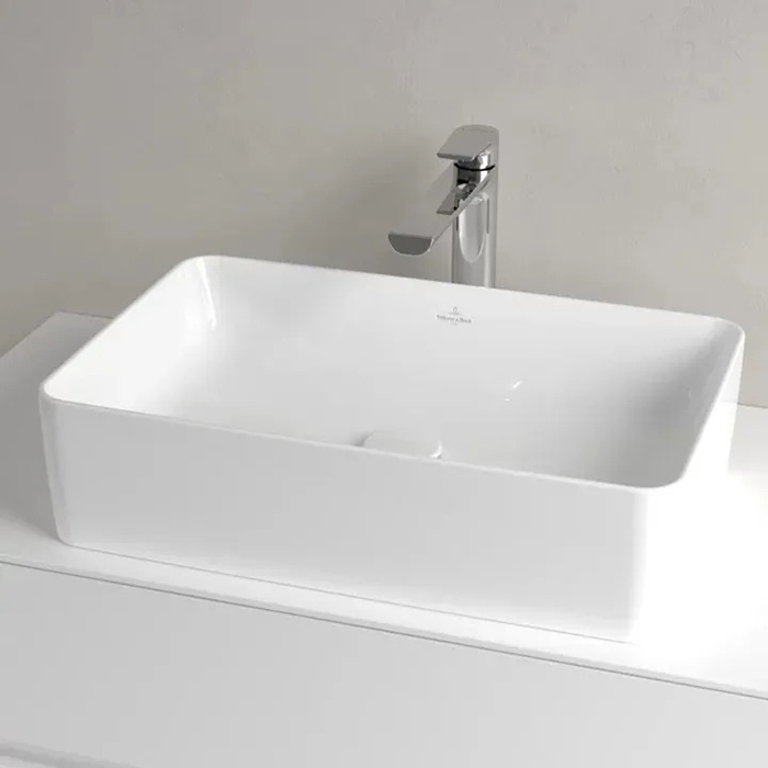 Villeroy&Boch Collaro Раковина накладная 56х36х14.5см., без отв., цвет: альпийский белый