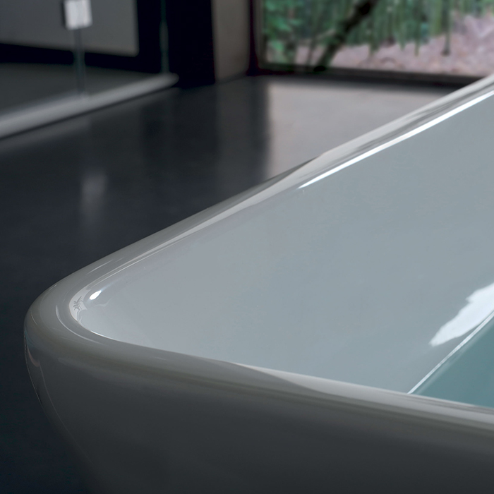 Kerasan Ego Ванна 160x70x55см., отдельностоящая, акриловая, в комплекте со сливом Clic-clac, цвет: белый