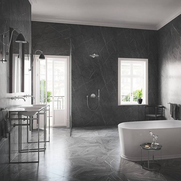 Grohe Grohtherm SmartControl Смеситель для ванны/душа, встраиваемый, термостатический, цвет: supersteel