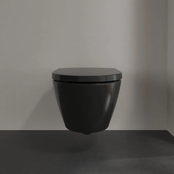 Villeroy&Boch Subway 2.0 Унитаз 37х56х36.5см., подвесной, DirectFlush, CeramicPlus, цвет: Ebony