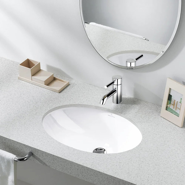 Villeroy&Boch Loop & Friends Раковина 48.5х32.5 см, без отв., накладная, с антигрязевым покрытием CeramicPlus, цвет: белый