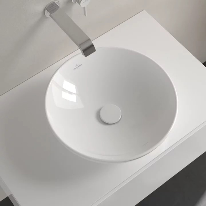Villeroy&Boch Loop&Friends Раковина 42х42см., накладная, без отв., без перелива, цвет: альпийский белый