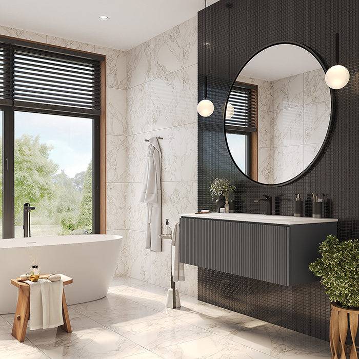 TW Shape Комплект мебели 122х52см., подвесной, с раковиной, 1 выдвиж. ящиком, механизмом push-to-open, цвет: серый матовый
