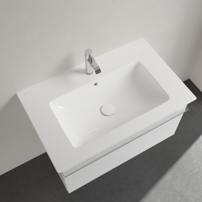 Villeroy&Boch Venticello Раковина 80х50 см, 1 отв., с переливом, с антигрязевым покрытием CeramicPlus, цвет: белый