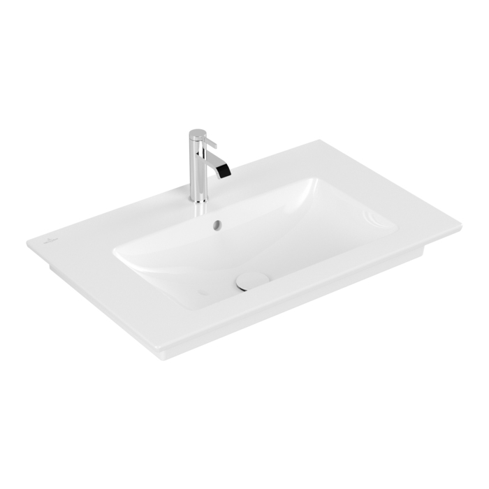Villeroy&Boch Venticello Раковина 80х50 см, 1 отв., с переливом, с антигрязевым покрытием CeramicPlus, цвет: белый