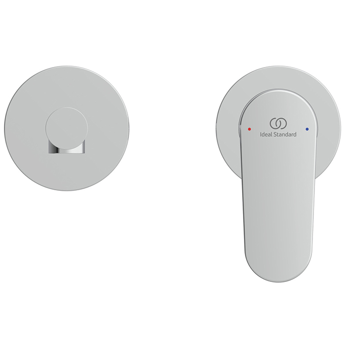 Ideal Standard Ceralife O Смеситель для раковины, настенный, излив: 18см., для монтажа с A1313NU цвет: хром