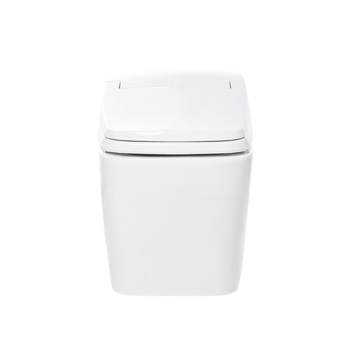 SensPa Tankless Электронный унитаз 41x72x53см, напольный, TCB-080SA, Square Ceramic, цвет: белый