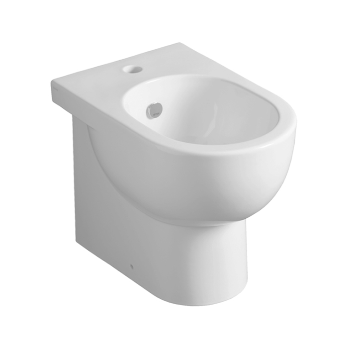 SIMAS E-LINE Биде  напольное приставное 51x35см, цвет: белый