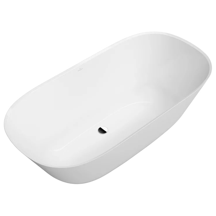 Villeroy&Boch Theano Ванна 155х75х50.6см., отдельностоящая, Quaryl®, цвет: альпийский белый