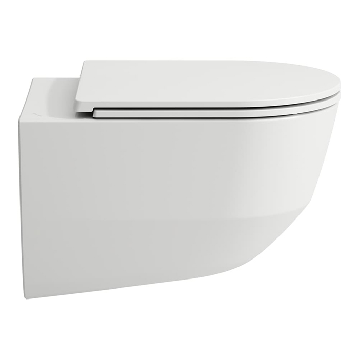 Laufen Pack Pro Комплект: унитаз подвесной 36x53см, безободковый, сиденье Slim с микролифтом, цвет: белый глянец