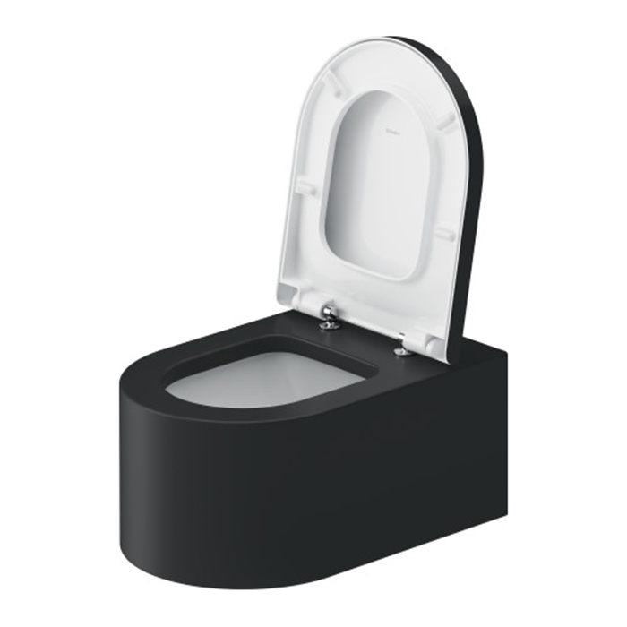 Duravit Millio Унитаз подвесной, 37x57см., декор "Smooth", крепление в компл., цвет: темно-серый матовый