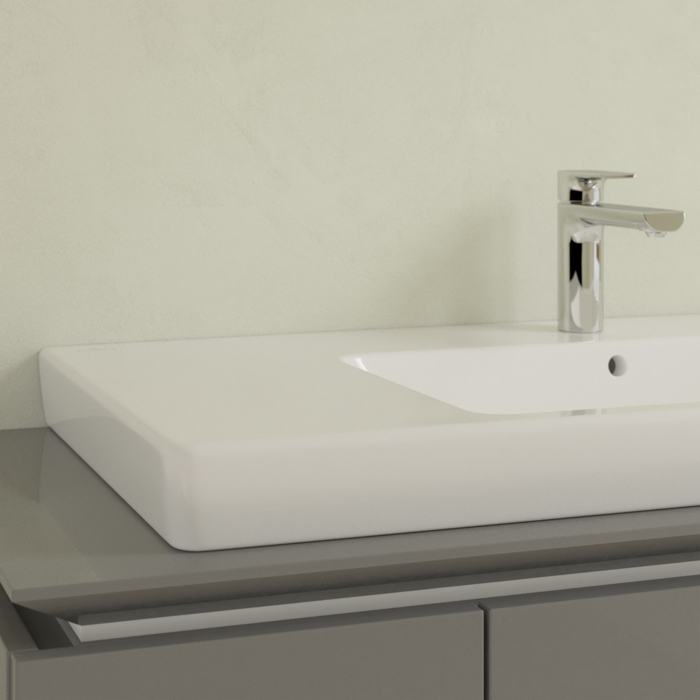 Villeroy&Boch Subway 2.0 Раковина 100х47 см, 1 отв., с переливом, настенное крепление, цвет: белый