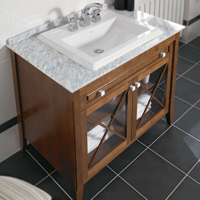 Villeroy&Boch Hommage Раковина 63х52.5 см, 1 отв., с переливом, с антигрязевым покрытием CeramicPlus, цвет: белый