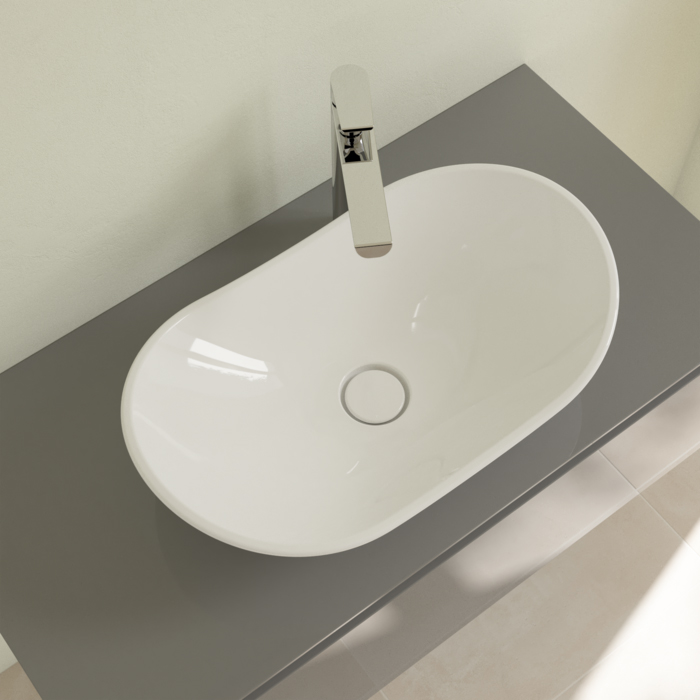 Villeroy&Boch My Nature Раковина 61х36 см, без отв., без перелива, с антигрязевым покрытием CeramicPlus, цвет: белый