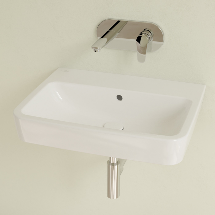 Villeroy&Boch O.novo раковина 60x46x17.5см., без отв., подвесная, с переливом, цвет: альпийский белый