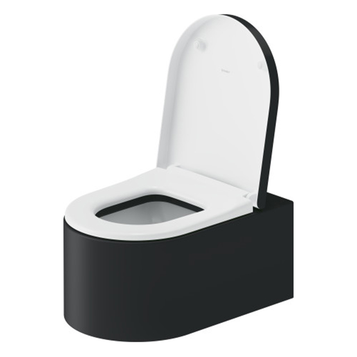 Duravit Millio Унитаз подвесной, 37x57см., декор "Smooth", крепление в компл., цвет: темно-серый матовый
